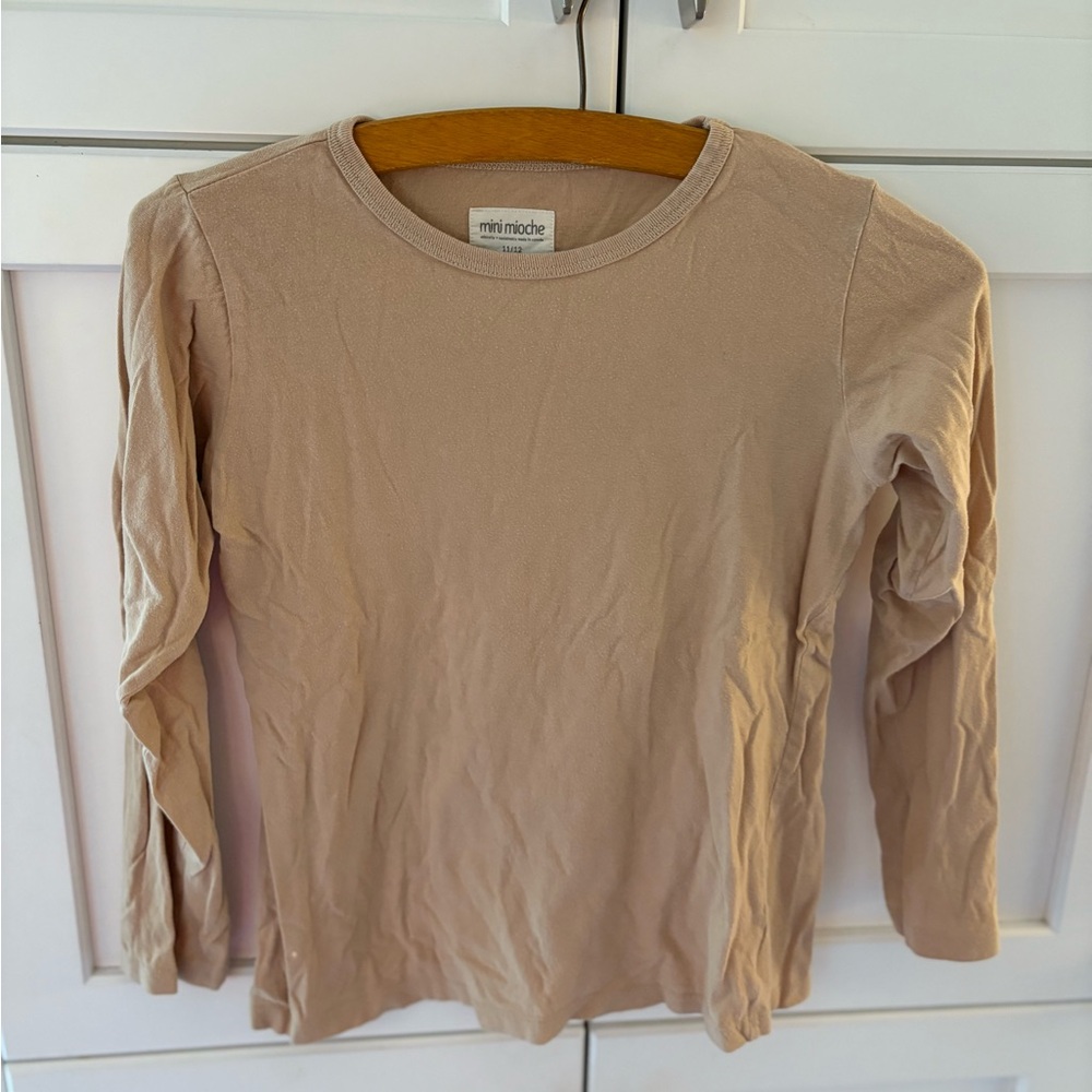 Mini Mioche 🇨🇦 Kids Tan Long Sleeve Tee